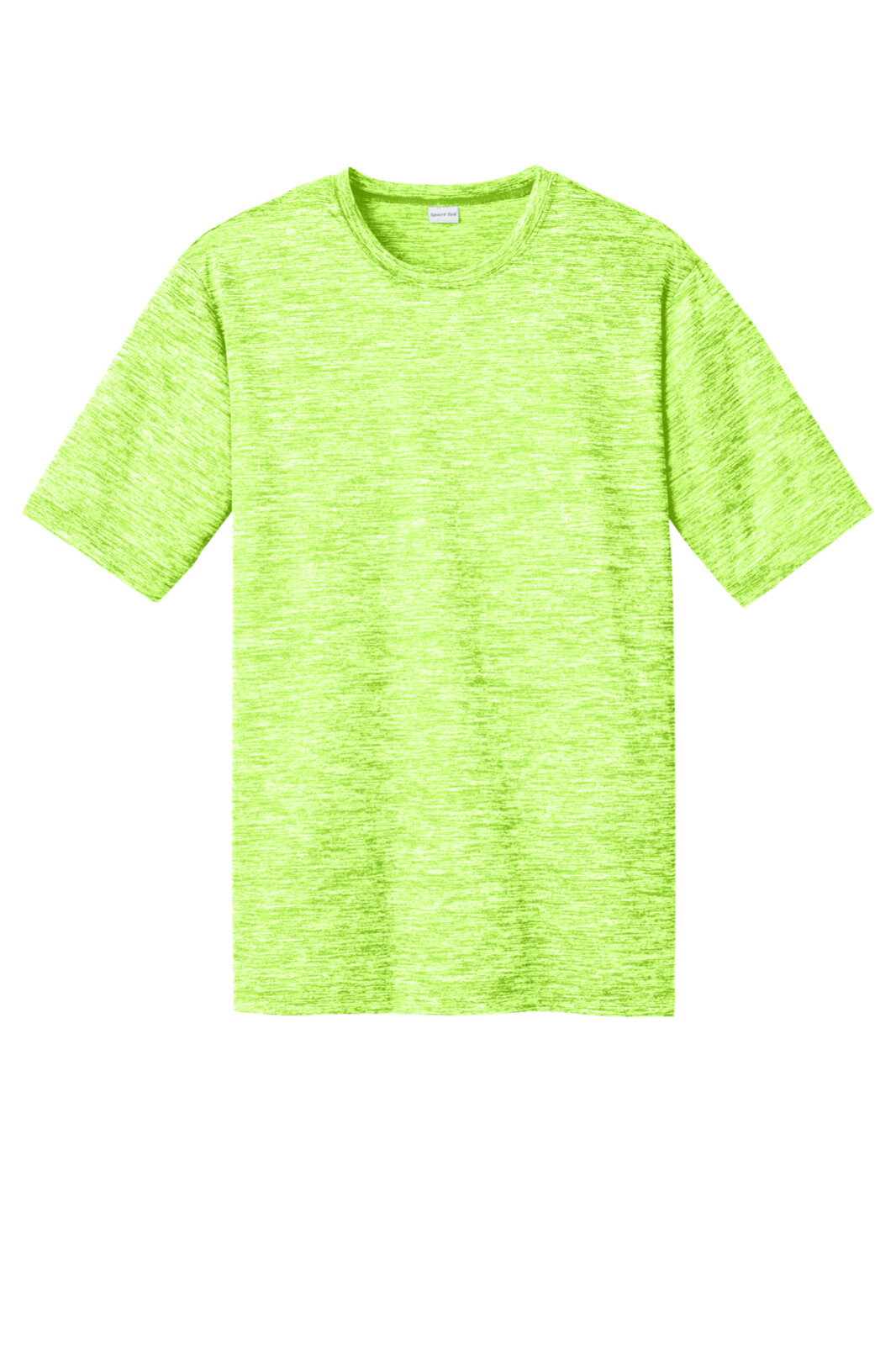 Sport-Tek ST-390 Mens T Shirt Posi Charge Shock Lime Heather Size Medium gallery