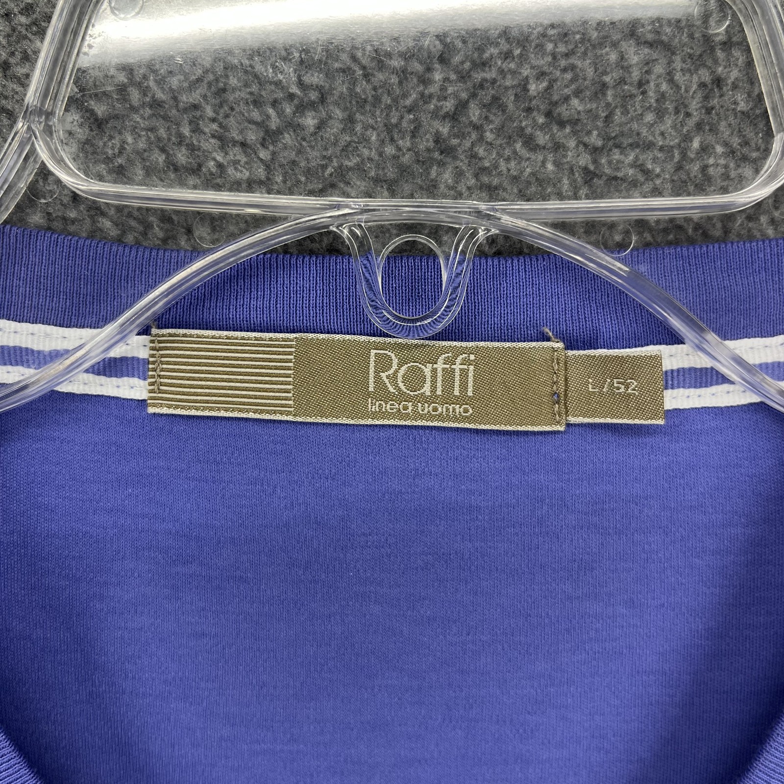 Raffi Shirt Mens Large Blue V Neck 100% Cotton Soft Casual Lightweight Tee Top gallery