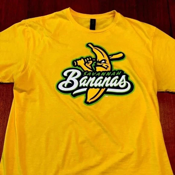 Savannah team Banana t shirt, Classic GOLD color, banana baseball lot gallery