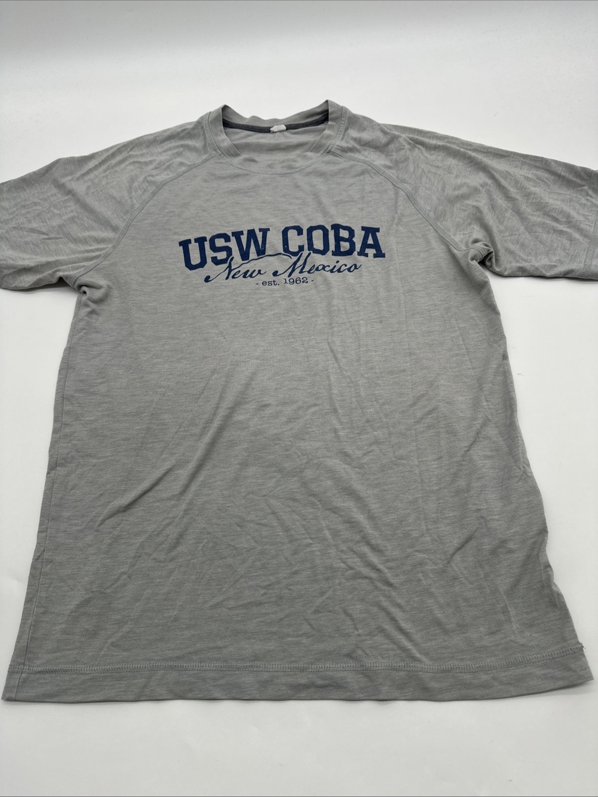 USW COBA New Mexico T-Shirt Men Small Graphic Print Gray ..#29774