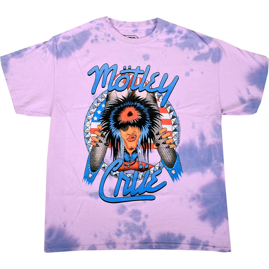[Limited Edition] Vintage Motley Crue Americana Tie-Dye T-Shirt Liquid Blue gallery