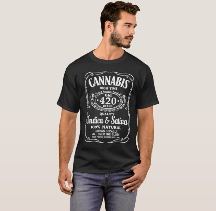 Cannabis 420 High Times Indica Sativa Smoke Weed 100% Cotton XXX-Large T-shirt gallery