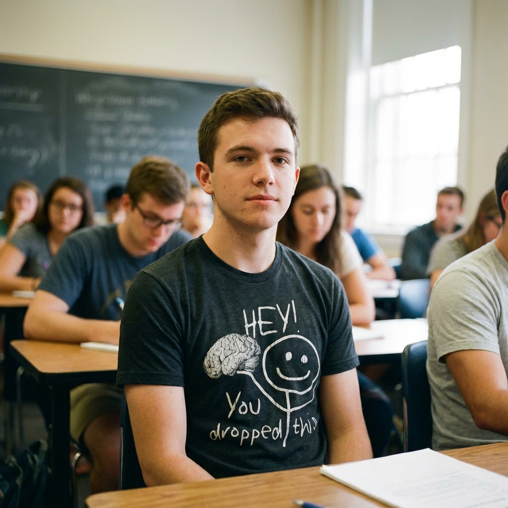 Mens Hey You Dropped This T Shirt Funny Lost Brain Dumb Idiot Joke Tee For Guys gallery