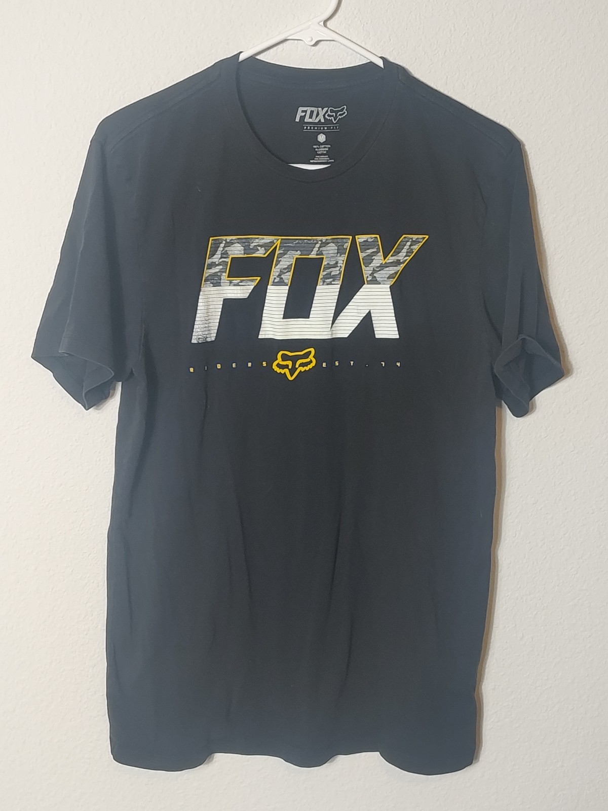Fox Racing Mens Legacy Fox Head Tee T-Shirt Short Sleeve Crew Black Graphite M