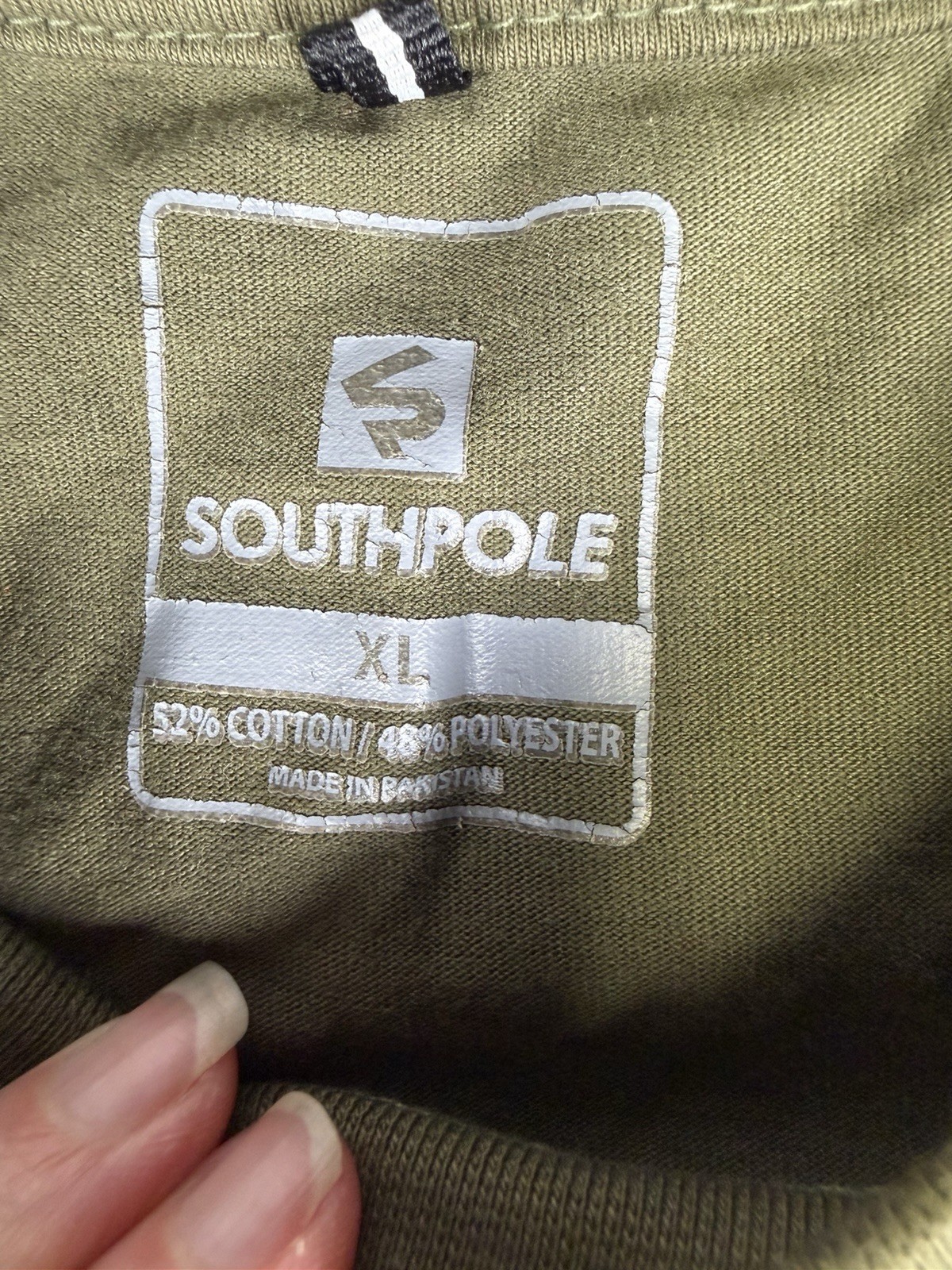 South Pole Men's XL Olive green Graffiti SS Crew Neck Legend Bear gallery