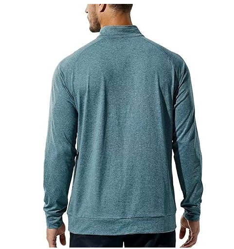 Haimont Men's 1/4 Zip Pullover Shirt Long Sleeve Lightweight Quick Dry XXL gallery