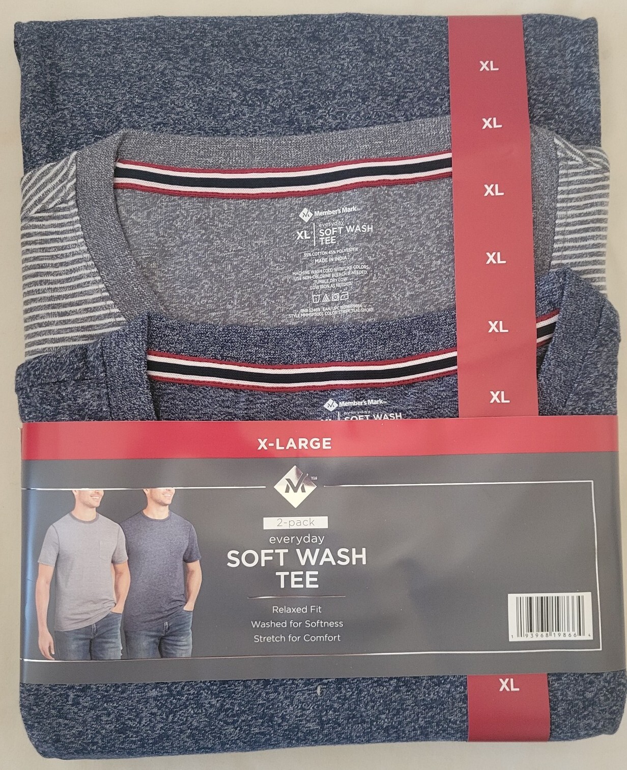 Member’s Mark Men’s Everyday Soft Wash Pocket Tshirt Tee Sz XL NWT