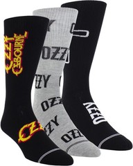 Ozzy Osbourne – Perri’s – Ozzy Osbourne – Volume – Crew Socks (3 Pack) [New ] So