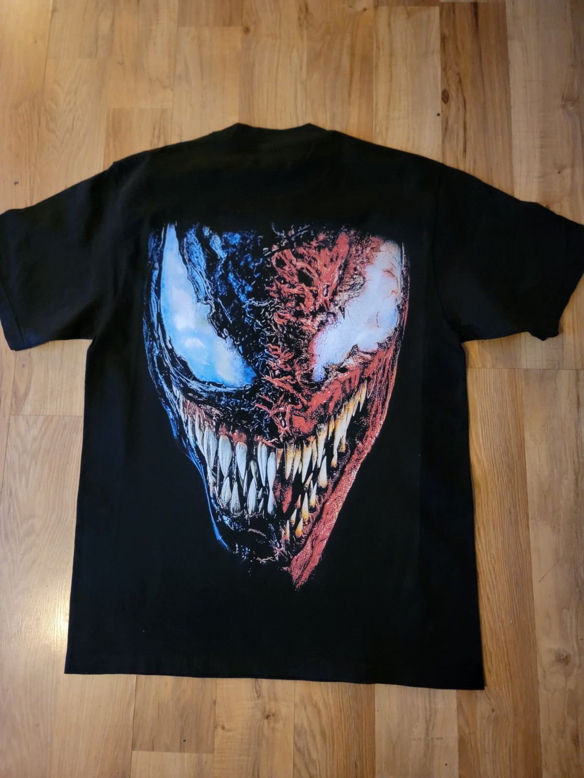 VENOM VS SPIDERMAN ON A SHAKA HEAVYWEIGHT GARMET DYED T SHIRT "MODERN" gallery