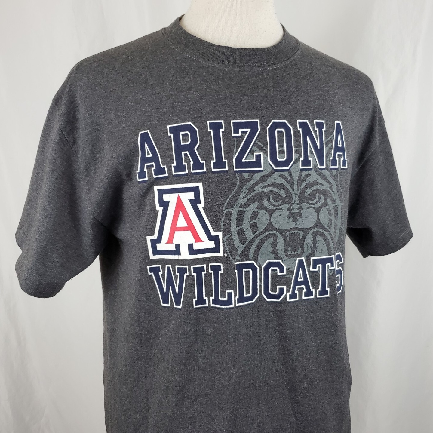 Arizona Official Wildcat Wear T-Shirt Mens Large Gray Cotton Blend NCAA, PAC 12 gallery
