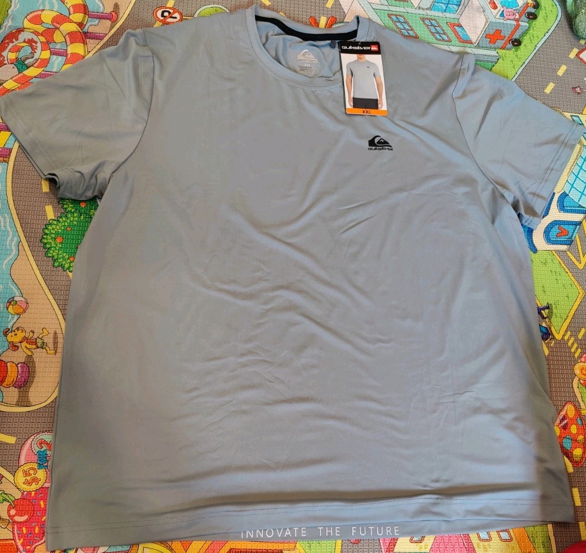 Quicksilver Quick Dry Gray Tee T-Shirt