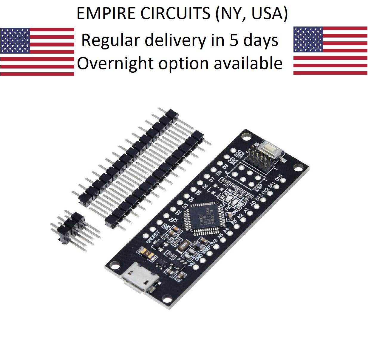 SAMD21 M0-Mini 32-bit ARM Cortex M0 core, Compatible with Arduino Zero M0