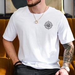 Nautical Compass Shirt, Sailing T Shirt, Sea Lover Adventure Shirt, Beach Shirt,