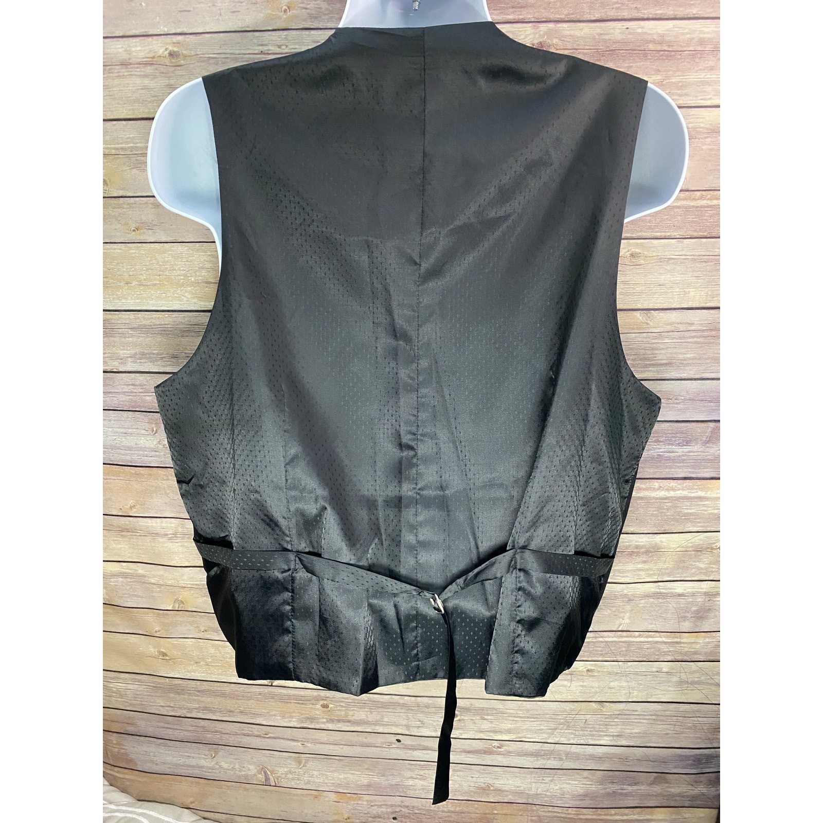 Mantoni Black Vest Size XXL 100% Cotton 2-Button Style gallery