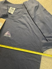 Nike ACG Violet Lungs Long Sleeve Tshirt Loose Fit Crewneck Size XS Slate Blue