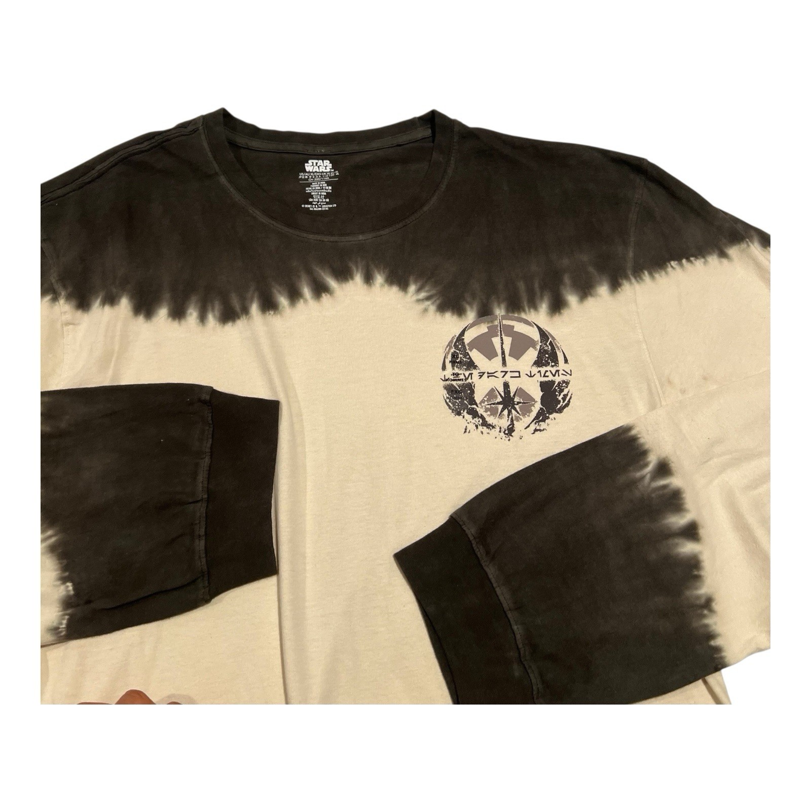 Star Wars Long Sleeve Tie-Dye Graphic tee Galaxy’s Edge Disney Darth Vader XL gallery