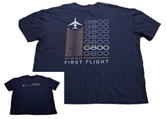 Gulfstream G800 First Flight 6-28-22 Aviation Aircraft Avionics Mach T-Shirt 4XL