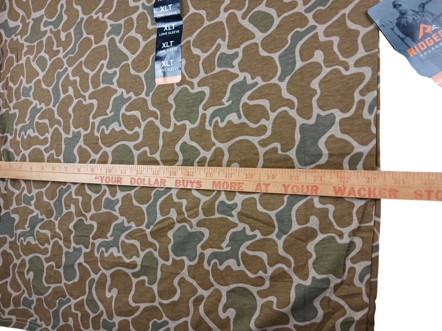 Ridgecut Men's Camo Logo Long-Sleeve T-Shirt Olive NWT Size XLT Outdoor Hunting gallery