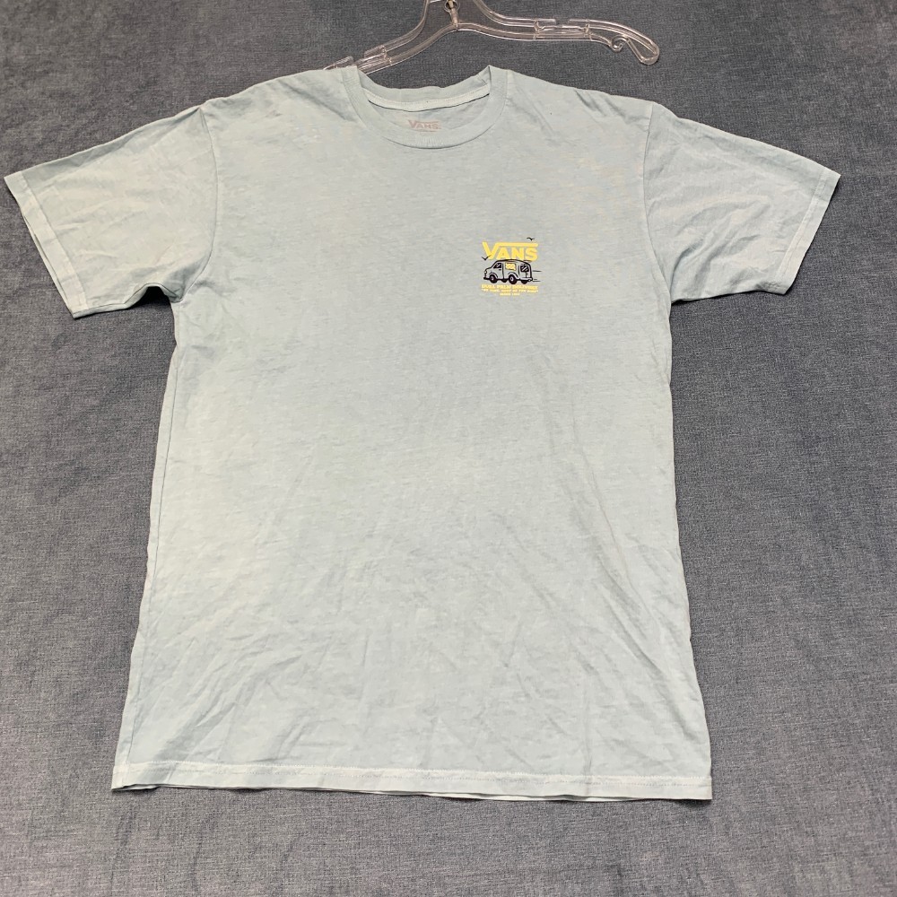 Vans Dual Palm Delivery Service T Shirt Mens Medium Gray Crew Neck Classic Fit gallery