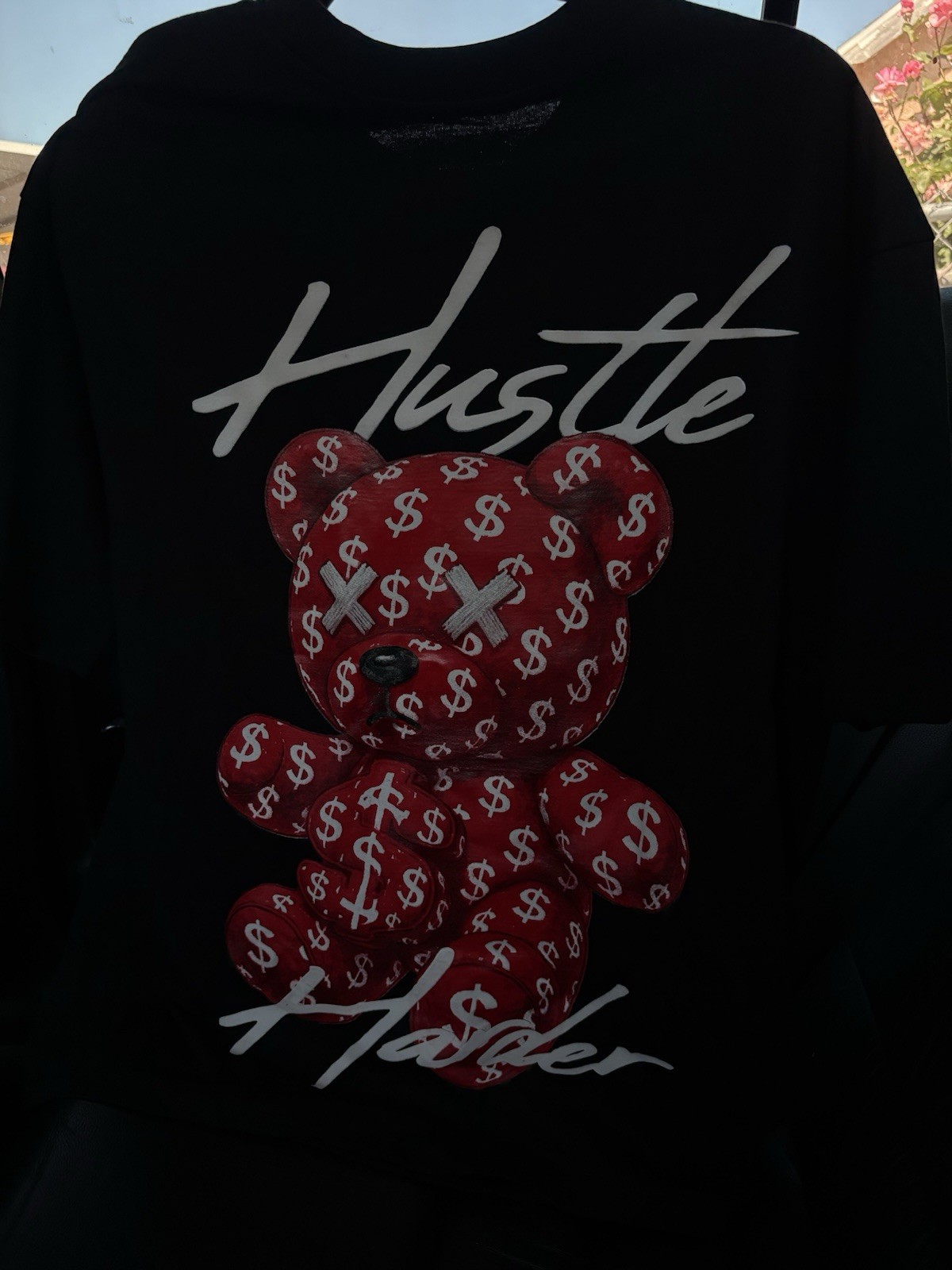 Hustle OG Bear Legend T-Shirt L Red Comic Print gallery
