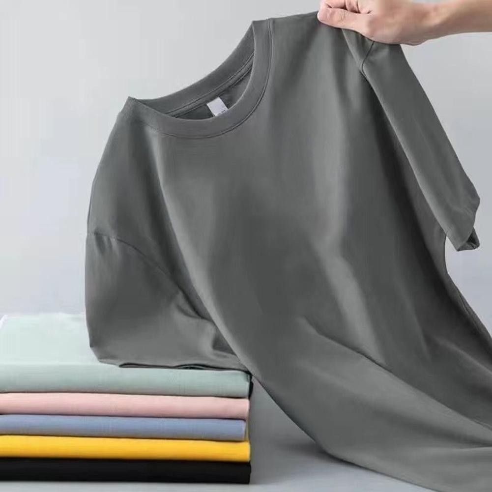 Men's Polyester Spandex Short Sleeve T-Shirt Crew Neck Casual Regular Top gallery