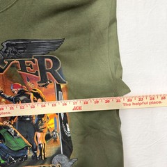 Hot Leathers Never Forgotten POW MIA Graphic T-Shirt Mens Large Olive Green