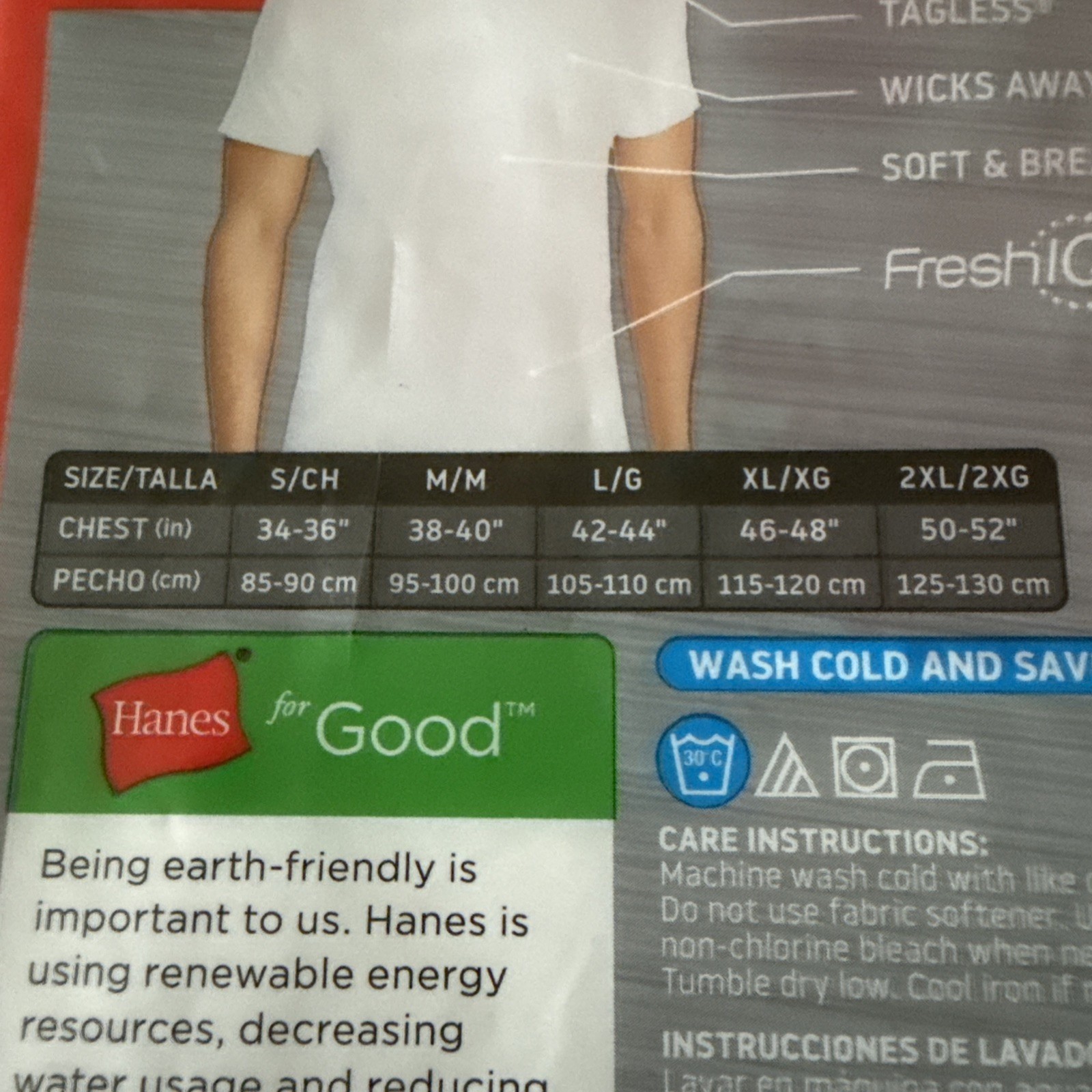Vtg Hanes Men's tagless V-Necks T-Shirts White 6 Pack Size S (34-36") New In Pkg gallery