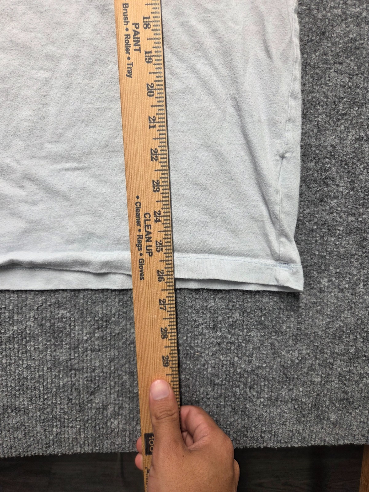 American Eagle T Shirt Mens Sz L White Light Blue Super Soft 100% Cotton gallery