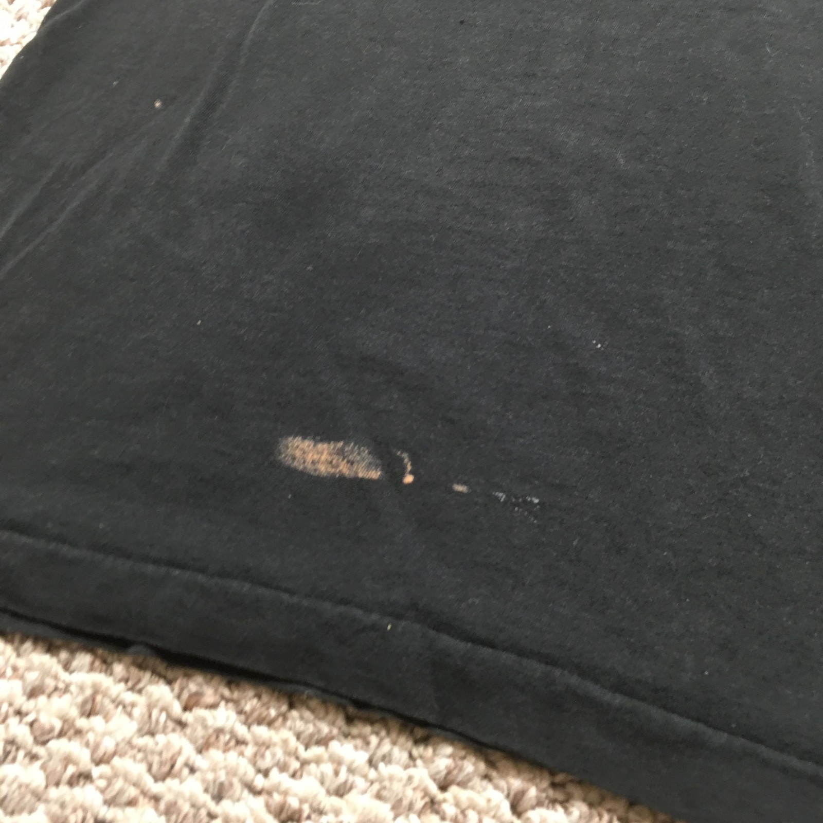 Vintage Single Stitch T-shirt Mens Medim Black Made in USA Pocket Distressed 90s gallery