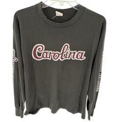 HEF-T JAYS Carolina Script Long Sleeve T Shirt Black Graphic Tee