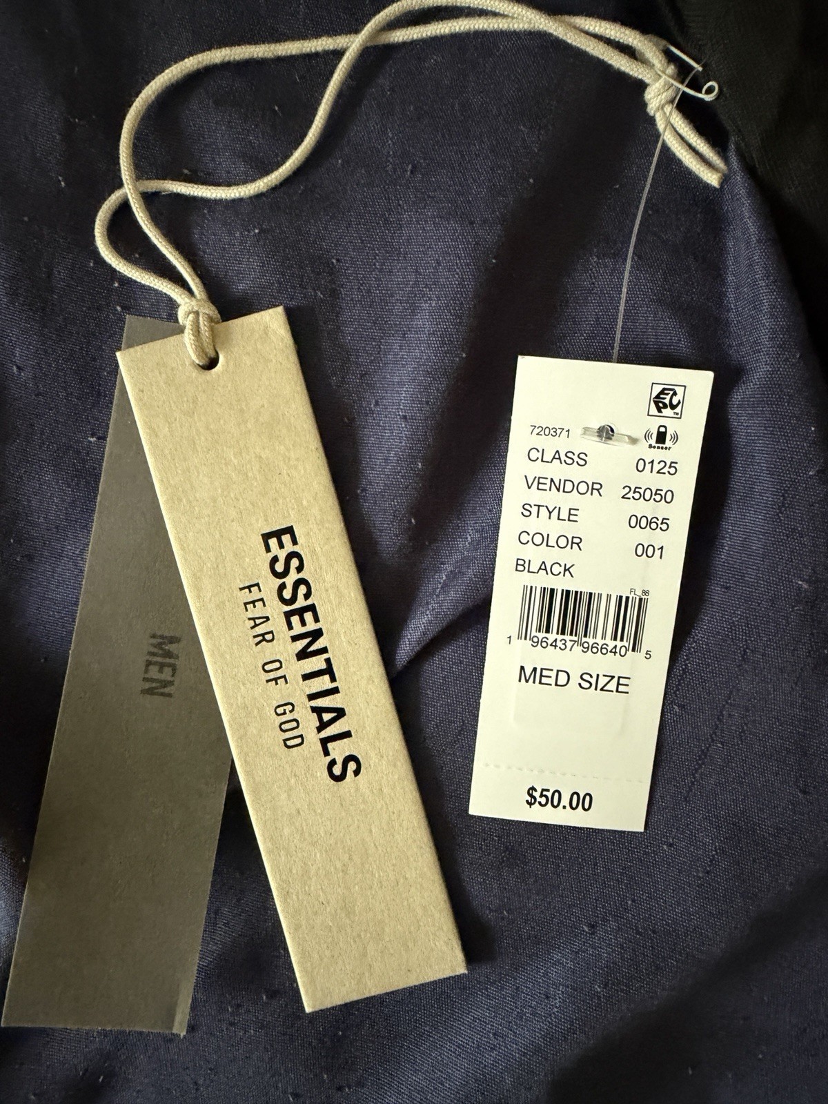 Essentials Fear of God Men's Black Logo Crew Neck Short Sleeve T-Shirt Size M gallery