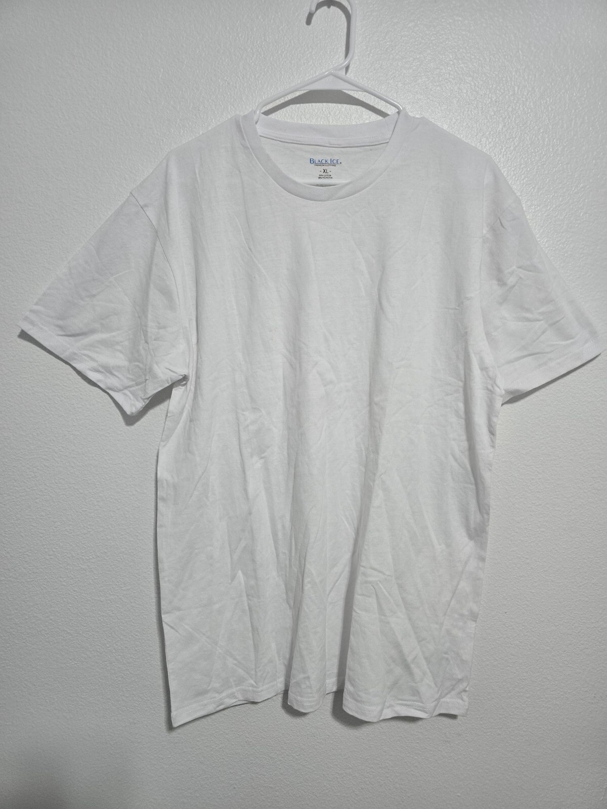 Blue Ice Men's Short Sleeve Crew Neck Classic T-shirt Color White Size XL gallery