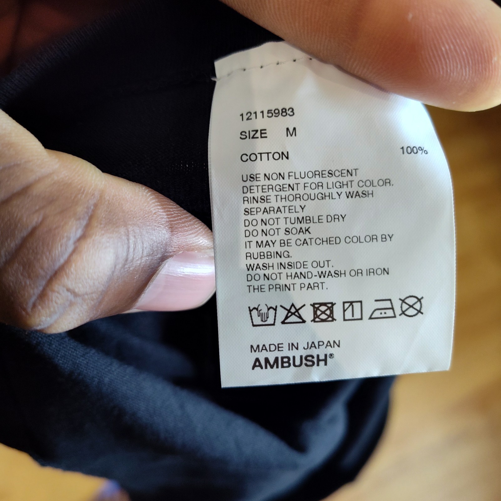 AMBUSH x AlphaTheta T-SHIRT Men's Sz M Short Sleeve gallery
