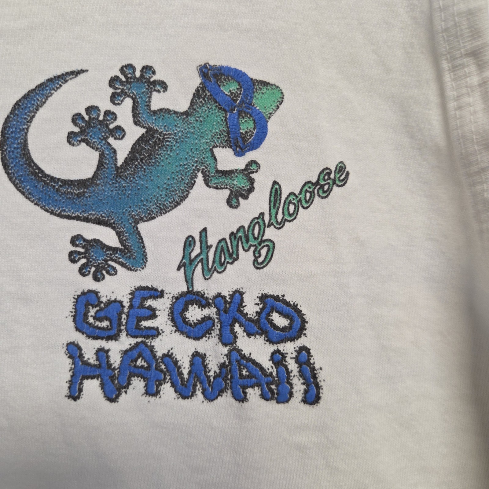 Vintage HAWAII GECKO HANG LOOSE SOFT FADED TANK TOP 90s Size M Anvil Tag gallery