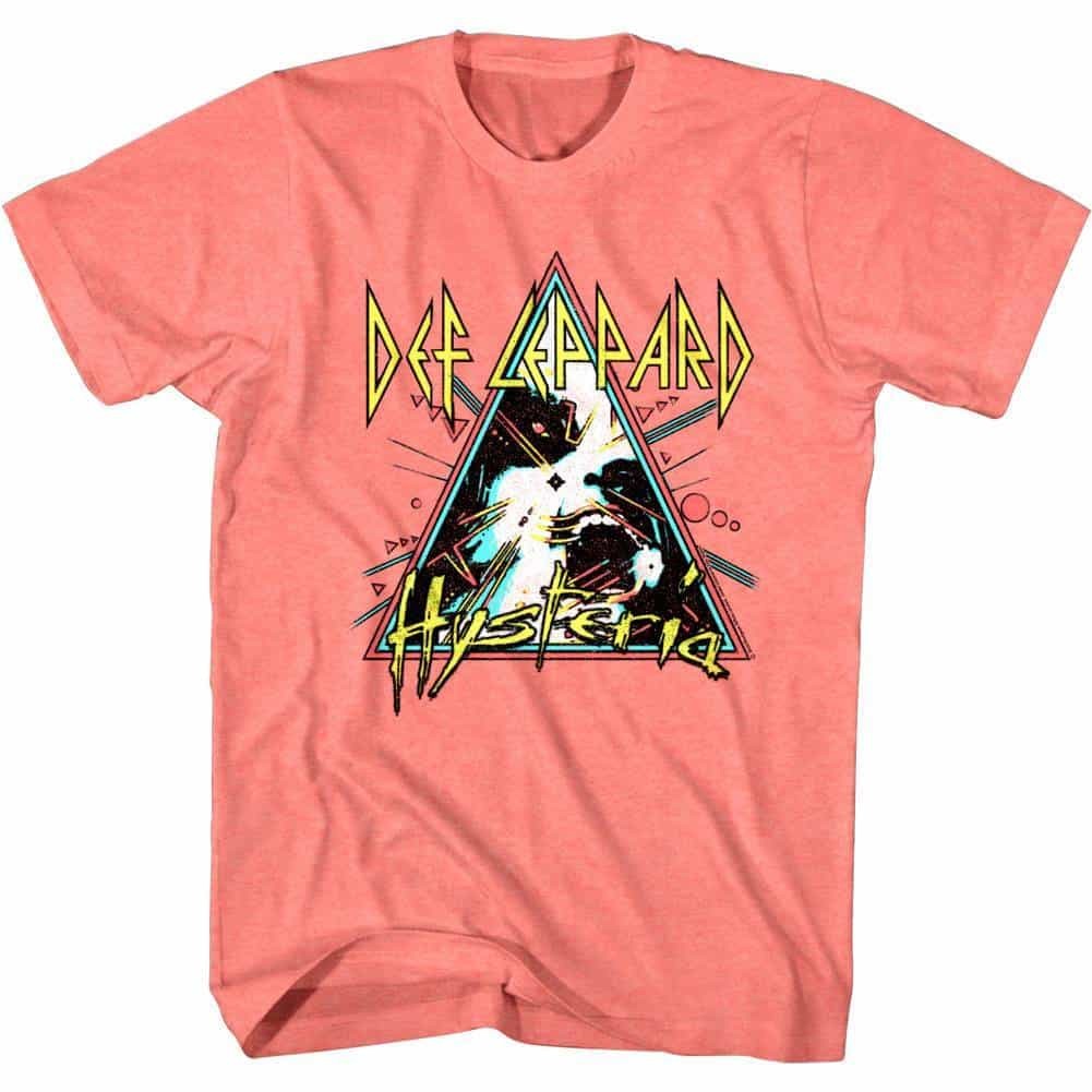 Def Leppard Hysteria Men's Pink T Shirt gallery