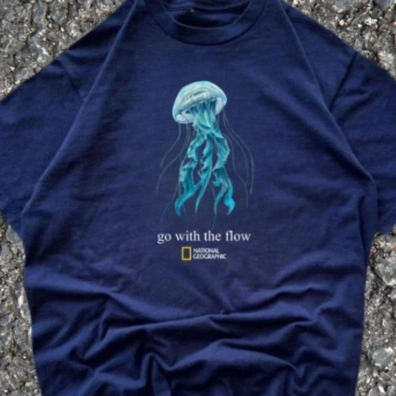 National Geographic jellyfish T-Shirt ,Go With The Flow Nature Graphic gallery
