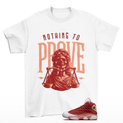 Proof Sneaker Shirt White to Match Jordan 13 Retro Dune Red DJ5982-601