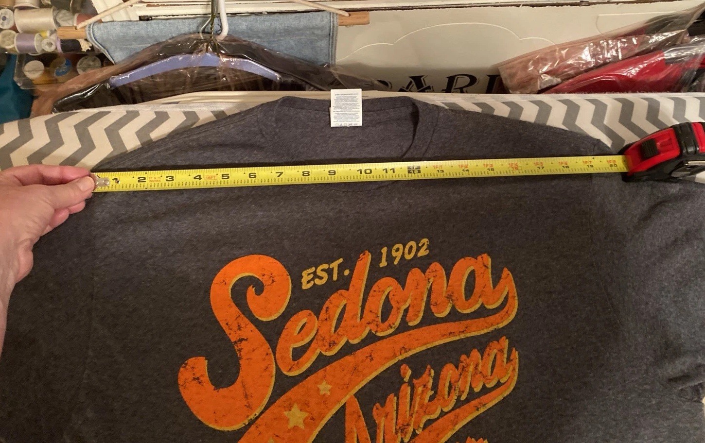 Sedona AZ Unisex Tee Blk Vintage-Inspired Screenprint by Delta ProWeight Adult L gallery