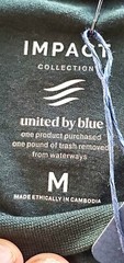 NWT United By Blue Impact Collection Men’s Medium Long S T-shirt “Forever Green”