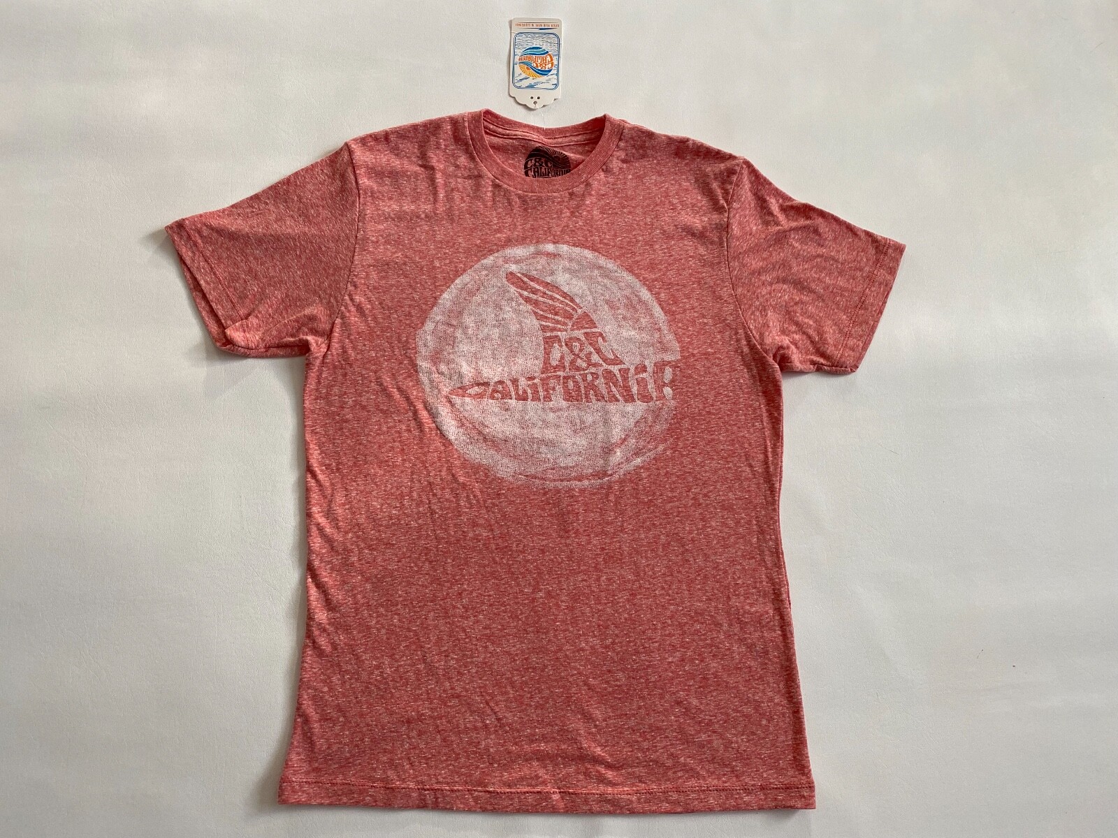 C & C California Red Men Adult The Fin T-Shirt Size XL gallery