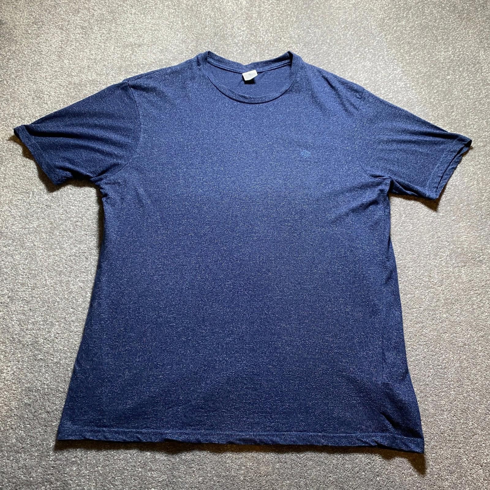 Springfield T-Shirt Men’s XL Blue Round Neck Casual Style Cotton Blend