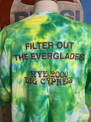 Phish Big Cypress NYE Florida 2000 T Shirt Sz XL Tie Dye Double Sided Green