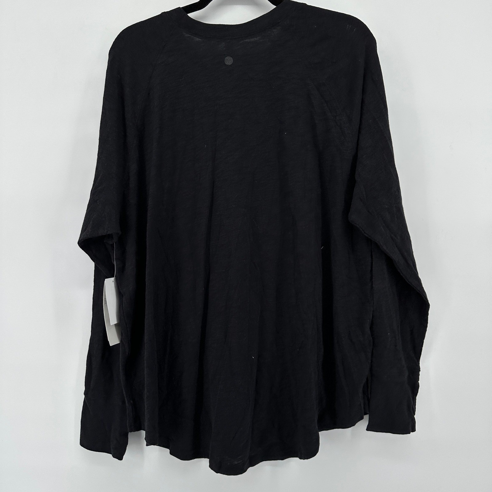 Zella All Day Long Sleeve Cotton Slub T-Shirt Mens XL Black gallery