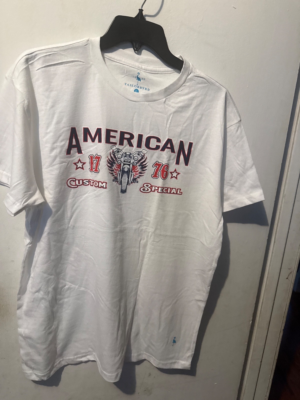 Tailorbyrd 60% Cotton/40% Polyster unit sex new york white t shirt large