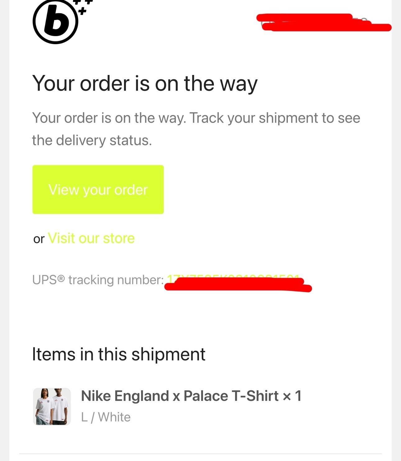 Palace x Nike x England T Shirt ( Large ) White gallery