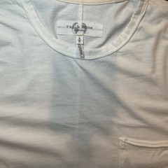 rag & bone Crew Neck Long Sleeve T-Shirt White Solid Men’s Size M