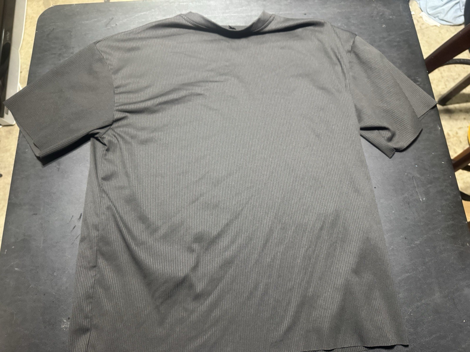 Black ribbed tee, Size L #ribbed #tee gallery
