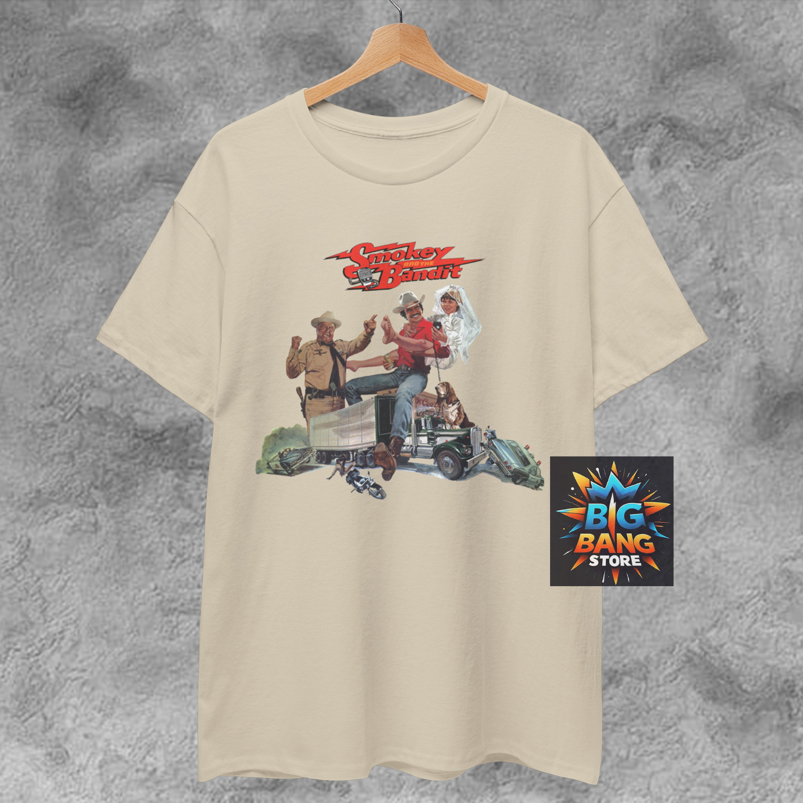 Smokey And The Bandit T Shirt Comedy Film Movie Poster Retro Cool , Unisex shirt gallery