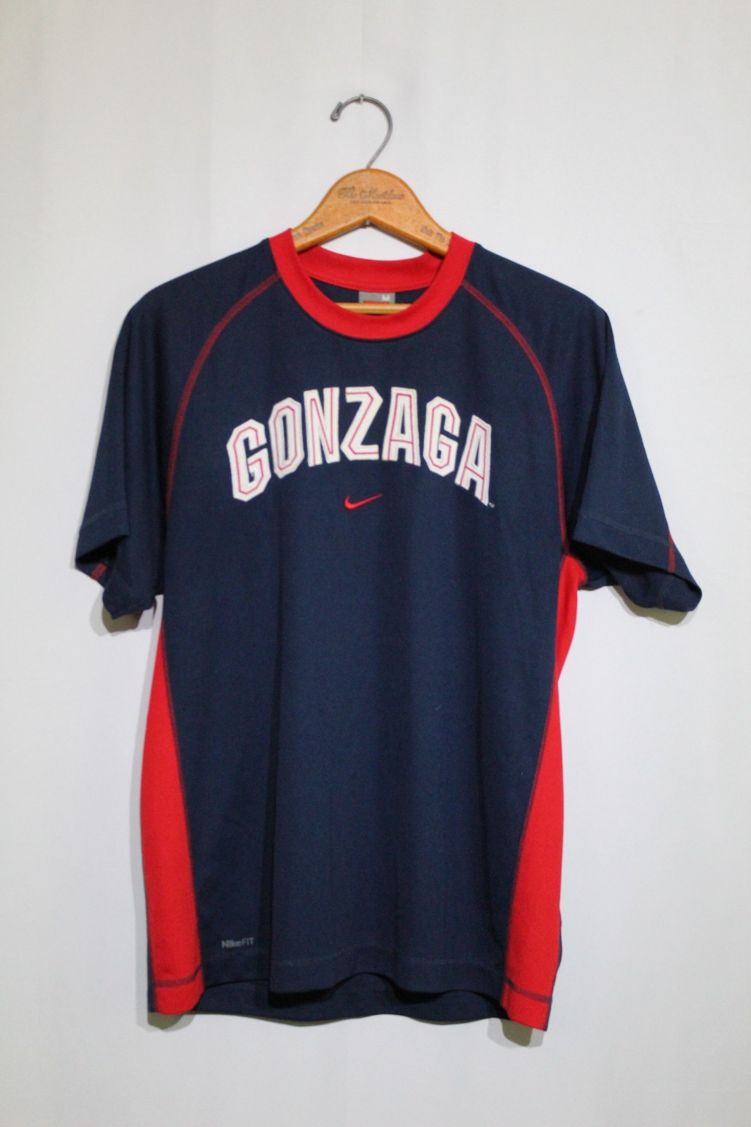 Gonzaga Nike Warm-Up T-Shirt Size US Men Medium College Basketball Vintage Y2K gallery