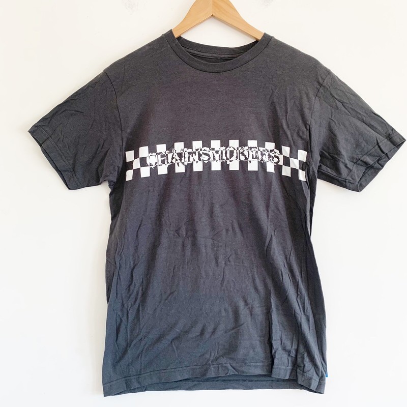 Chainsmokers The Pack Band Logo Gray Tee Shirt Large